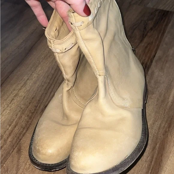 Free people leather ankle boots - Picture 1 of 6